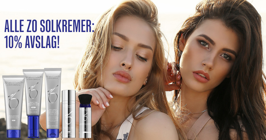 Få 10% på valgfri ZO solkrem!