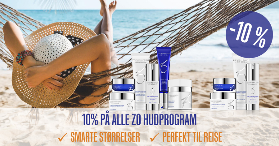 10% på alle ZO hudprogram!
