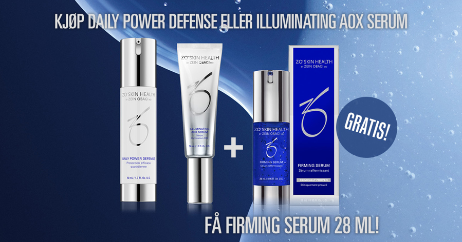Kjøp Daily Power Defense eller Illuminating AOX Serum og få Firming Serum 28ml i gave!