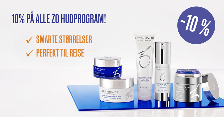 10% på alle ZO hudprogram!